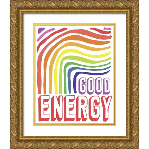 Good Energy Gold Ornate Wood Framed Art Print with Double Matting by Medley, Elizabeth