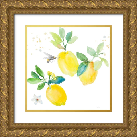 Bee-Friend The Lemon II Gold Ornate Wood Framed Art Print with Double Matting by Loreth, Lanie