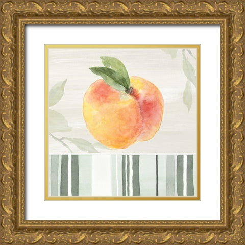 Une Peche II Gold Ornate Wood Framed Art Print with Double Matting by Loreth, Lanie