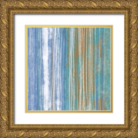 Donegal Abstract I Gold Ornate Wood Framed Art Print with Double Matting by Meneely, Dan