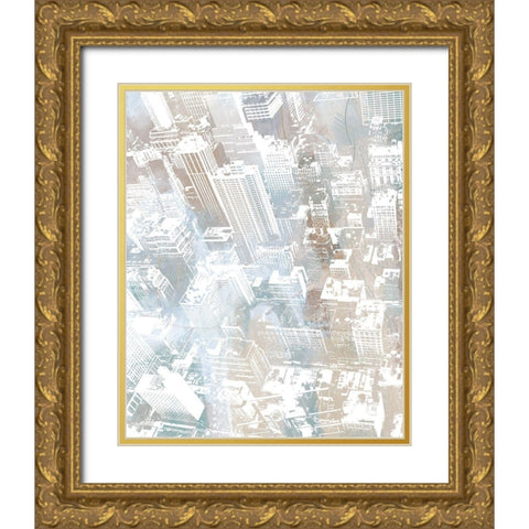 Empire View I (vertical) Gold Ornate Wood Framed Art Print with Double Matting by Meneely, Dan