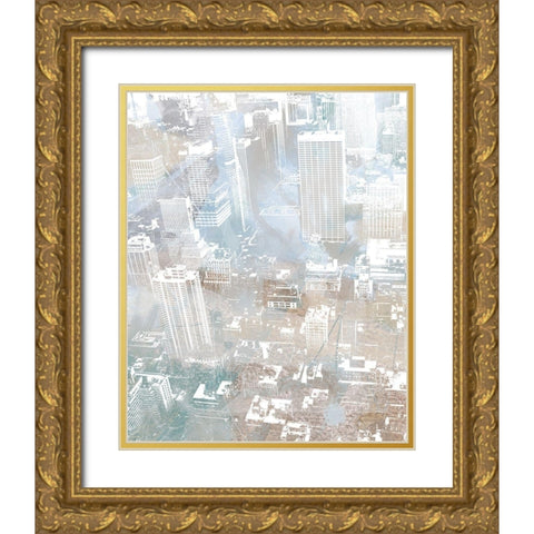 Empire View II  (vertical) Gold Ornate Wood Framed Art Print with Double Matting by Meneely, Dan