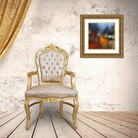 Night Street Abstract I Gold Ornate Wood Framed Art Print with Double Matting by Meneely, Dan