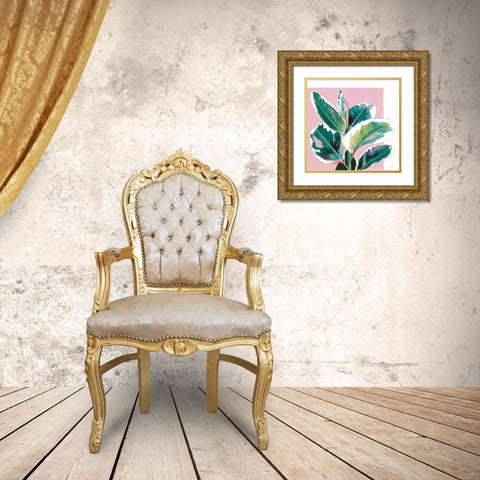 New Tropics I Gold Ornate Wood Framed Art Print with Double Matting by Pinto, Patricia