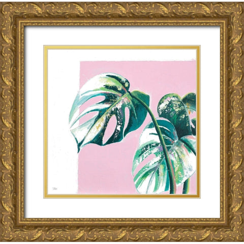 New Tropics II Gold Ornate Wood Framed Art Print with Double Matting by Pinto, Patricia