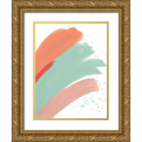 Fashion Pop Gold Ornate Wood Framed Art Print with Double Matting by Pinto, Patricia