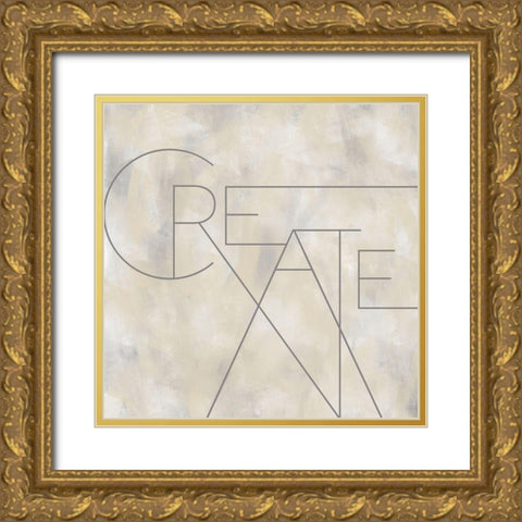 Create Gold Ornate Wood Framed Art Print with Double Matting by Meneely, Dan