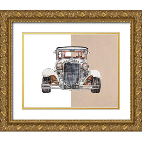Old Time Road Gold Ornate Wood Framed Art Print with Double Matting by Pinto, Patricia