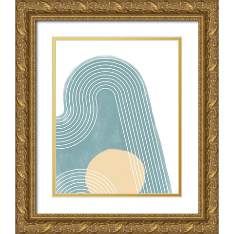 Mod I Gold Ornate Wood Framed Art Print with Double Matting by Meneely, Dan
