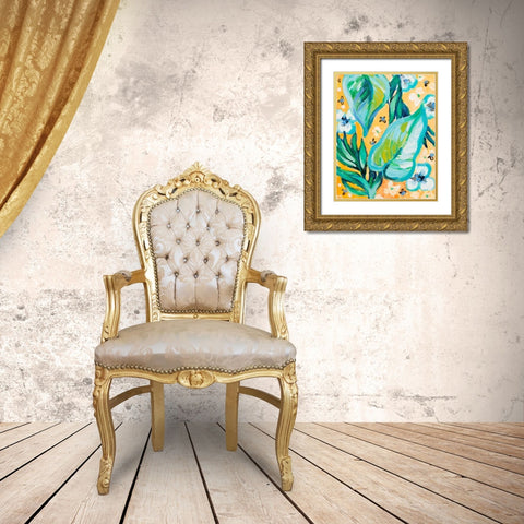Tropical Days II Gold Ornate Wood Framed Art Print with Double Matting by Loreth, Lanie