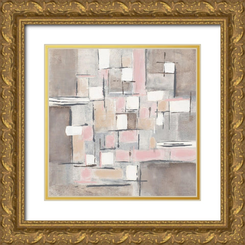 Blush Levels I Gold Ornate Wood Framed Art Print with Double Matting by Pattinian, Merri