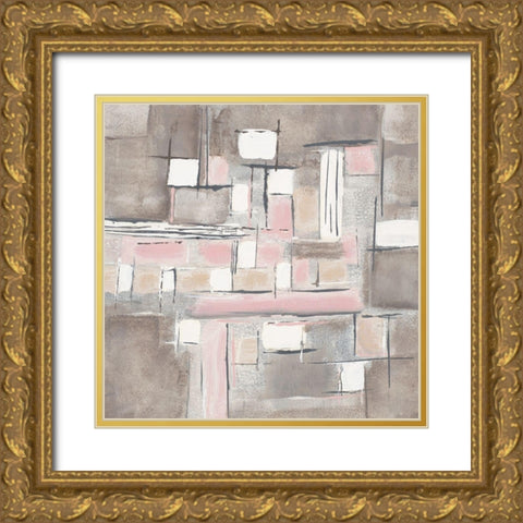 Blush Levels II Gold Ornate Wood Framed Art Print with Double Matting by Pattinian, Merri