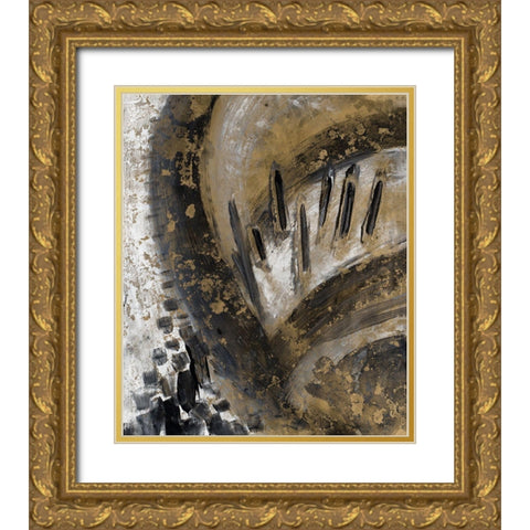 Convergence II Gold Ornate Wood Framed Art Print with Double Matting by Pattinian, M.