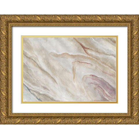 Marble Journey I Gold Ornate Wood Framed Art Print with Double Matting by Hakimipour, Tiffany