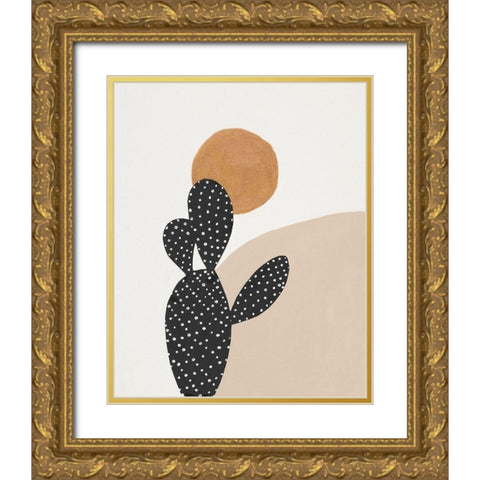 Desert I Gold Ornate Wood Framed Art Print with Double Matting by Pinto, Patricia