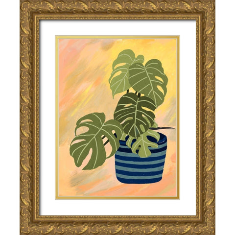 Bright Back To Nature I Gold Ornate Wood Framed Art Print with Double Matting by Pinto, Patricia