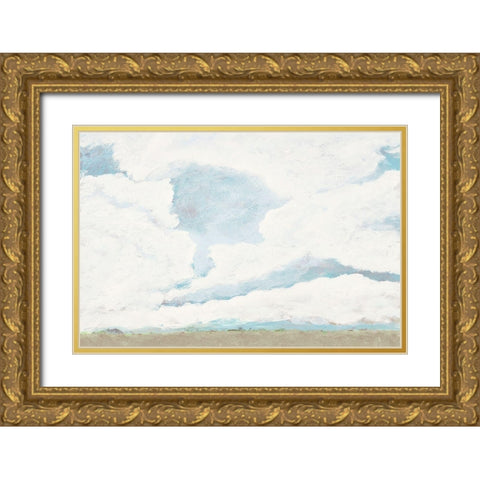 Spring Clouds I Gold Ornate Wood Framed Art Print with Double Matting by Pattinian, Merri