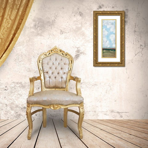 Spring Panel I Gold Ornate Wood Framed Art Print with Double Matting by Pattinian, Merri
