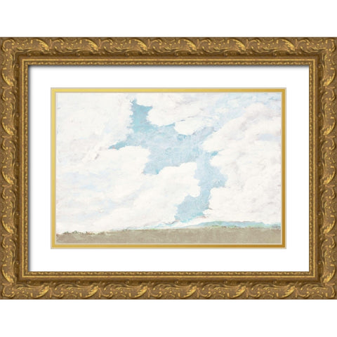 Spring Clouds II Gold Ornate Wood Framed Art Print with Double Matting by Pattinian, Merri