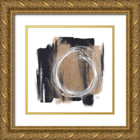 Circle Of Life Gold Ornate Wood Framed Art Print with Double Matting by Pinto, Patricia