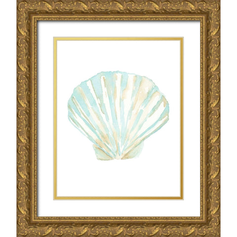 Priceless Shells III Gold Ornate Wood Framed Art Print with Double Matting by Price, Lucille