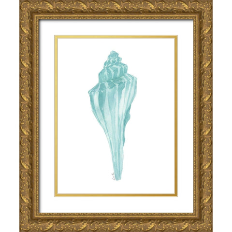 Priceless Shells IV Gold Ornate Wood Framed Art Print with Double Matting by Price, Lucille