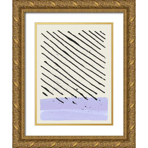 Certain Rhythm III Gold Ornate Wood Framed Art Print with Double Matting by Sheppard, Lucca