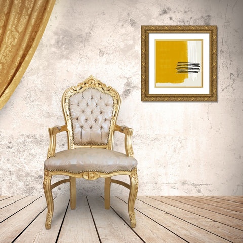 Certain Rhythm Square Gold Ornate Wood Framed Art Print with Double Matting by Sheppard, Lucca