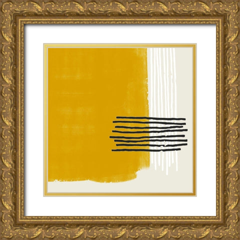 Certain Rhythm Square Gold Ornate Wood Framed Art Print with Double Matting by Sheppard, Lucca