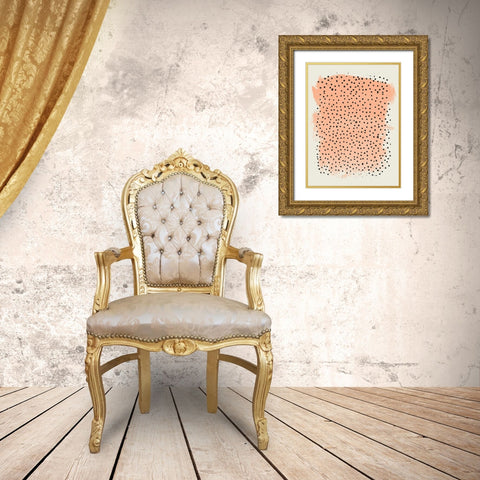 Peachy Keen Gold Ornate Wood Framed Art Print with Double Matting by Sheppard, Lucca