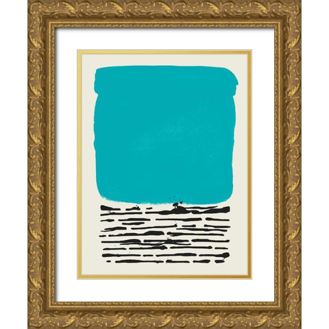 Certain Rhythm II Gold Ornate Wood Framed Art Print with Double Matting by Sheppard, Lucca