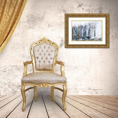 The Forest II Gold Ornate Wood Framed Art Print with Double Matting by Maria, Robin
