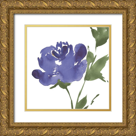 Pop of Peony Square II Gold Ornate Wood Framed Art Print with Double Matting by Price, Lucille