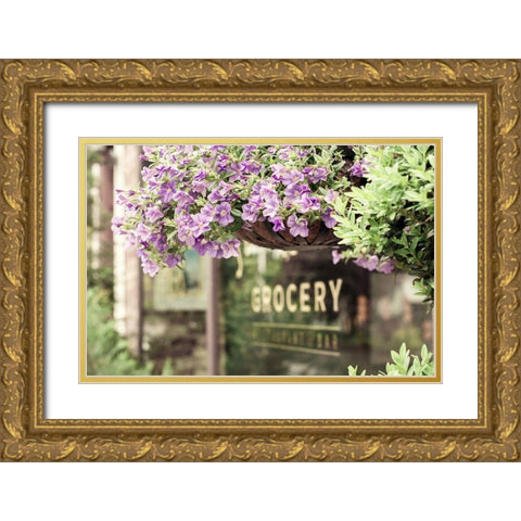 Country Grocery Store Gold Ornate Wood Framed Art Print with Double Matting by Bill Carson Photography