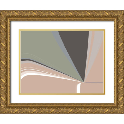 Focal Point I Gold Ornate Wood Framed Art Print with Double Matting by SD Graphics Studio