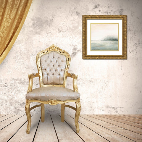 Light Fog Gold Ornate Wood Framed Art Print with Double Matting by Pinto, Patricia