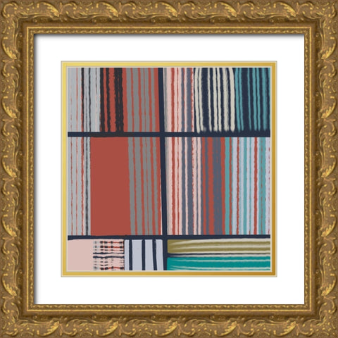 On My Block III Gold Ornate Wood Framed Art Print with Double Matting by Maria, Robin