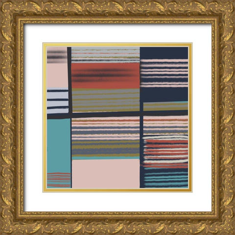 On My Block II Gold Ornate Wood Framed Art Print with Double Matting by Maria, Robin
