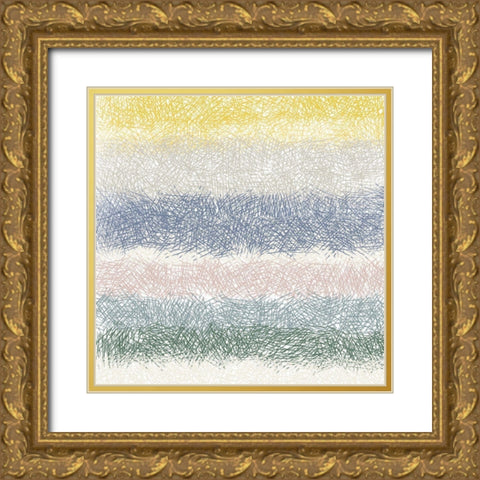 Natural Vibe II Gold Ornate Wood Framed Art Print with Double Matting by Maria, Robin