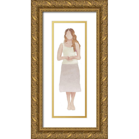 Woman Of The World I Gold Ornate Wood Framed Art Print with Double Matting by Medley, Elizabeth