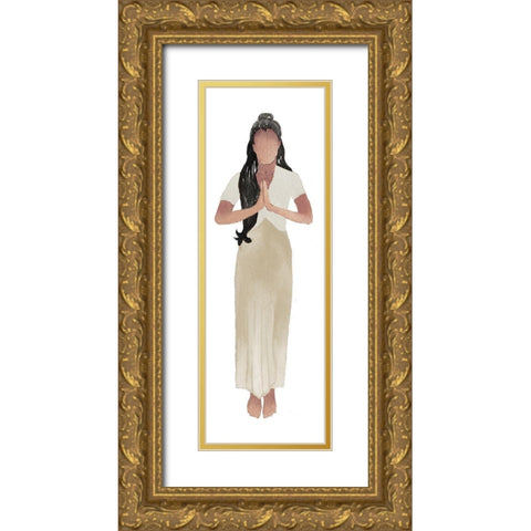 Woman Of The World IV Gold Ornate Wood Framed Art Print with Double Matting by Medley, Elizabeth