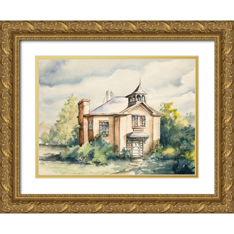Timeless Home Gold Ornate Wood Framed Art Print with Double Matting by Nawrocke, Bruce
