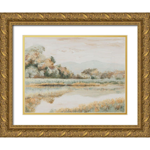 Rio Lindo Gold Ornate Wood Framed Art Print with Double Matting by Pinto, Patricia