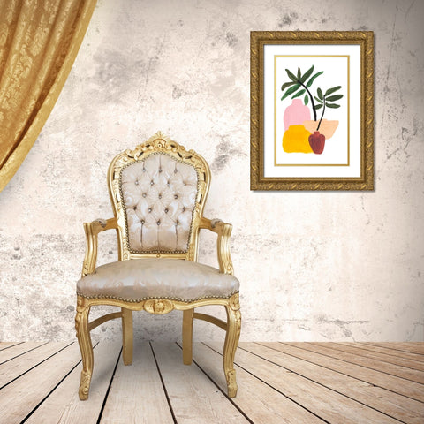 Various Pots Gold Ornate Wood Framed Art Print with Double Matting by SD Graphics Studio