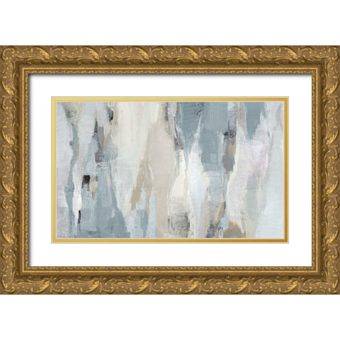 Feeling Blue Gold Ornate Wood Framed Art Print with Double Matting by Loreth, Lanie