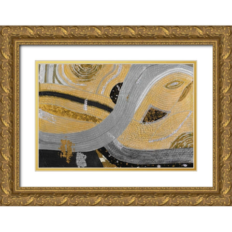 Cleos Eye Gold Ornate Wood Framed Art Print with Double Matting by Grace, Ajoya