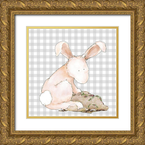 Hoppi Easter III Gold Ornate Wood Framed Art Print with Double Matting by Diannart