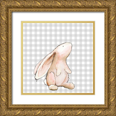 Hoppi Easter I Gold Ornate Wood Framed Art Print with Double Matting by Diannart