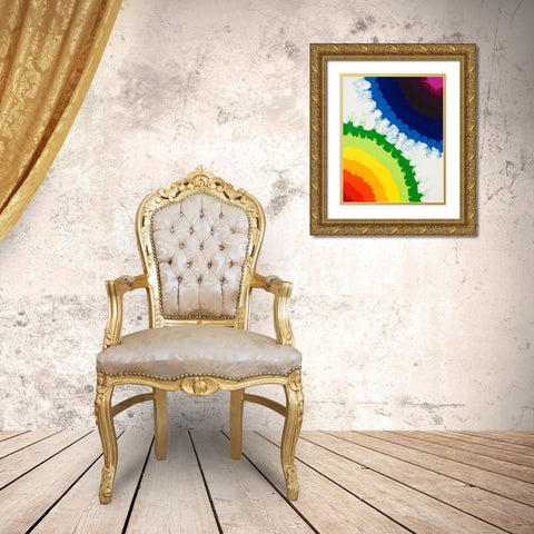 Rainbow Flip Gold Ornate Wood Framed Art Print with Double Matting by Grace, Ajoya