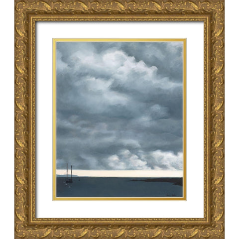 Storm Approaching Gold Ornate Wood Framed Art Print with Double Matting by Eitel, Jen